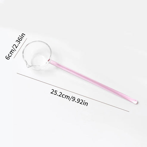 Heat Resistance Borosilicate Glass Tarka Spoon