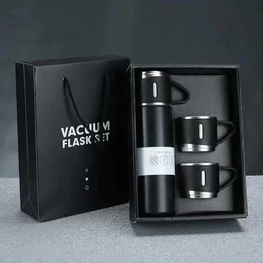 Vacuum Flask Set Stainless Steel Drinking Metal Water Bottle Gift High Quality Vacuum Flask Bottle - 500ml