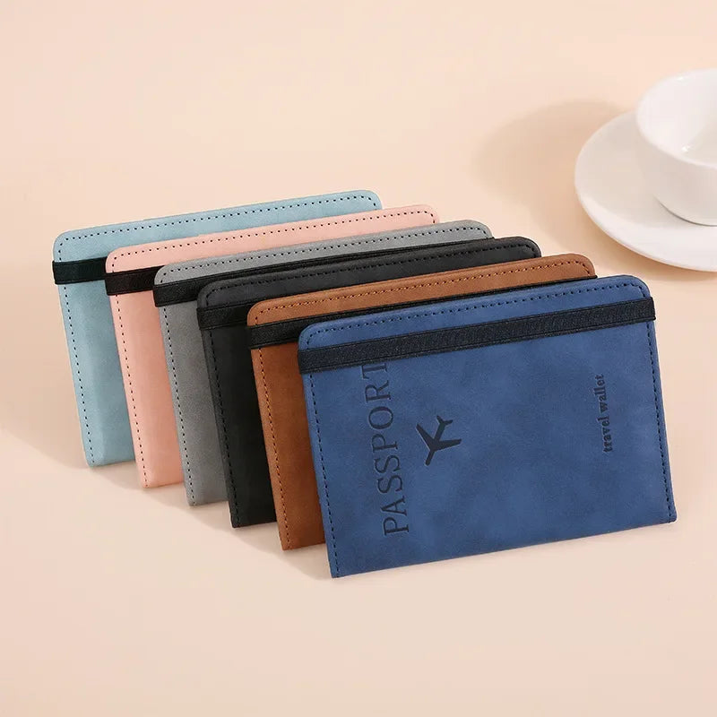 RFID Blocking Passport Holder & Luggage Tag Set – Travel Wallet