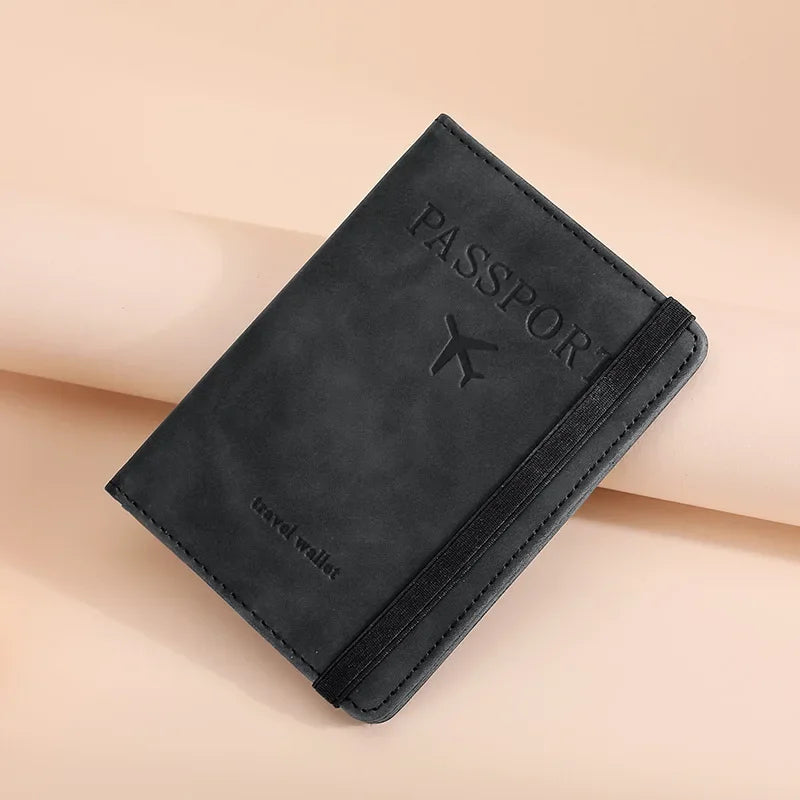 RFID Blocking Passport Holder & Luggage Tag Set – Travel Wallet