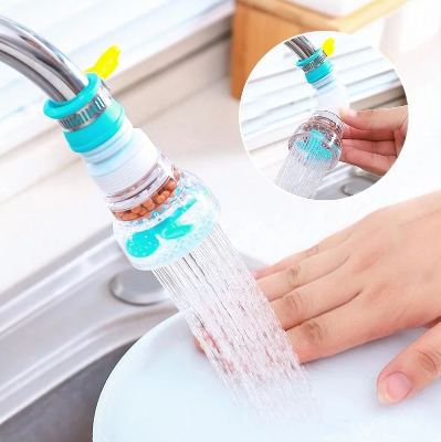 360° Rotating Fan Faucet Booster Filter | Nozzle Splash-Proof Booster Shower Tap Head