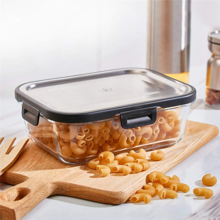 SET OF 3 GLASS CONTAINERS