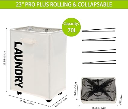 Laundry Basket With Wheel