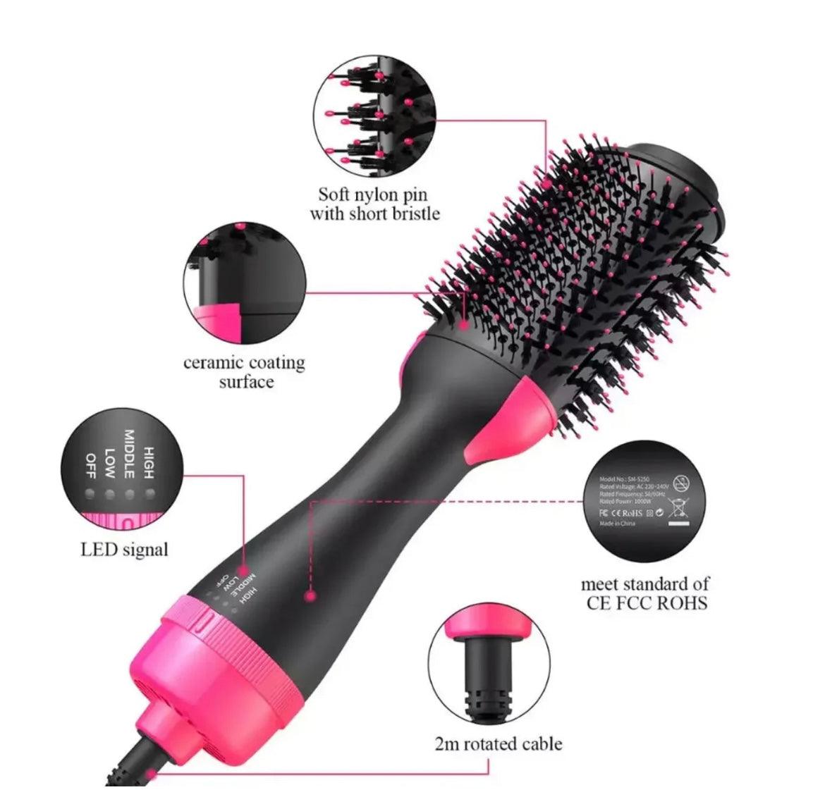 Hot Air Brush 3-in-1 for Blow Drying, Styling, and Volumizing