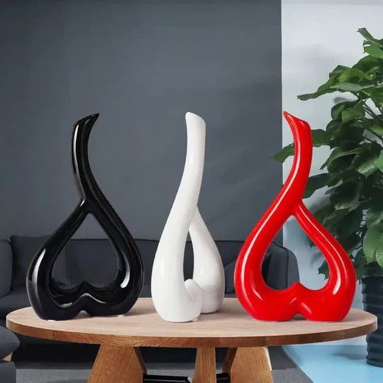 3D Heart Shape Flower Vase