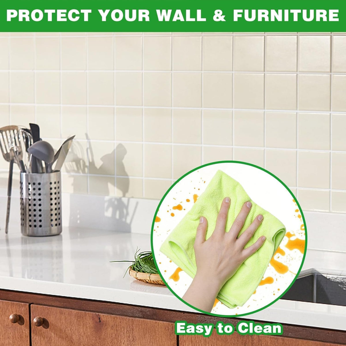 Kitchen Waterproof and Oil-Proof Heat-Resistant Self Adhesive Wall Sticker