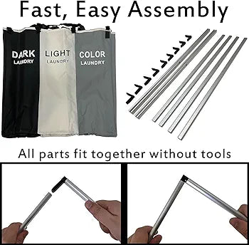 2/3 Portion Laundry Basket – Stylish & Space-Saving Solution for Organized Laundry