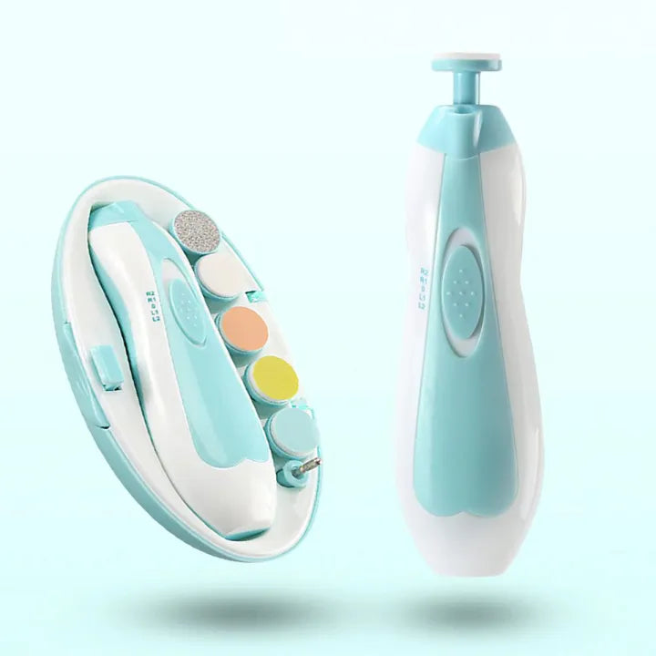 Baby Nail Trimmer Electric Set | 6-in-1 Newborn Manicure Kit Safe & Gentle Grooming for Little Hands