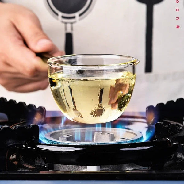 Heat Resistance Borosilicate Glass Tarka Spoon