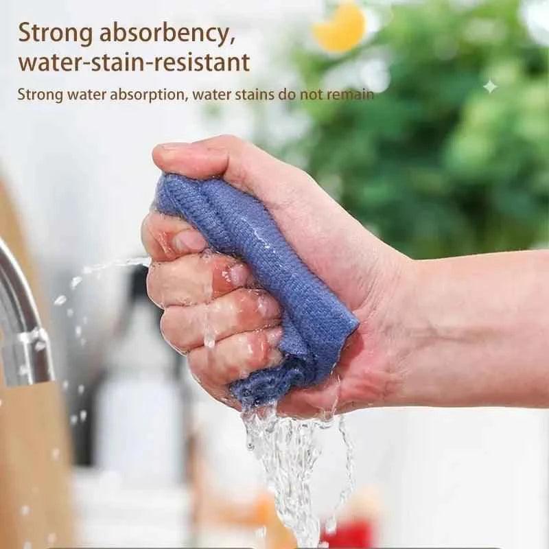 Reusable Microfiber Kitchen Cleaning Towels - Absorbent Dishcloths - Pack of 20 Pcs