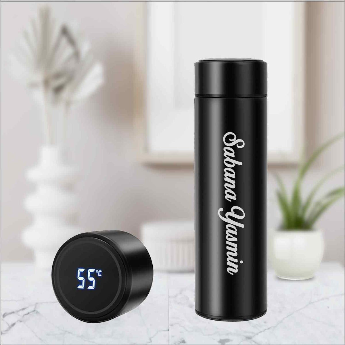 LED Temperature Display Water Bottle Stainless Steel 500ML