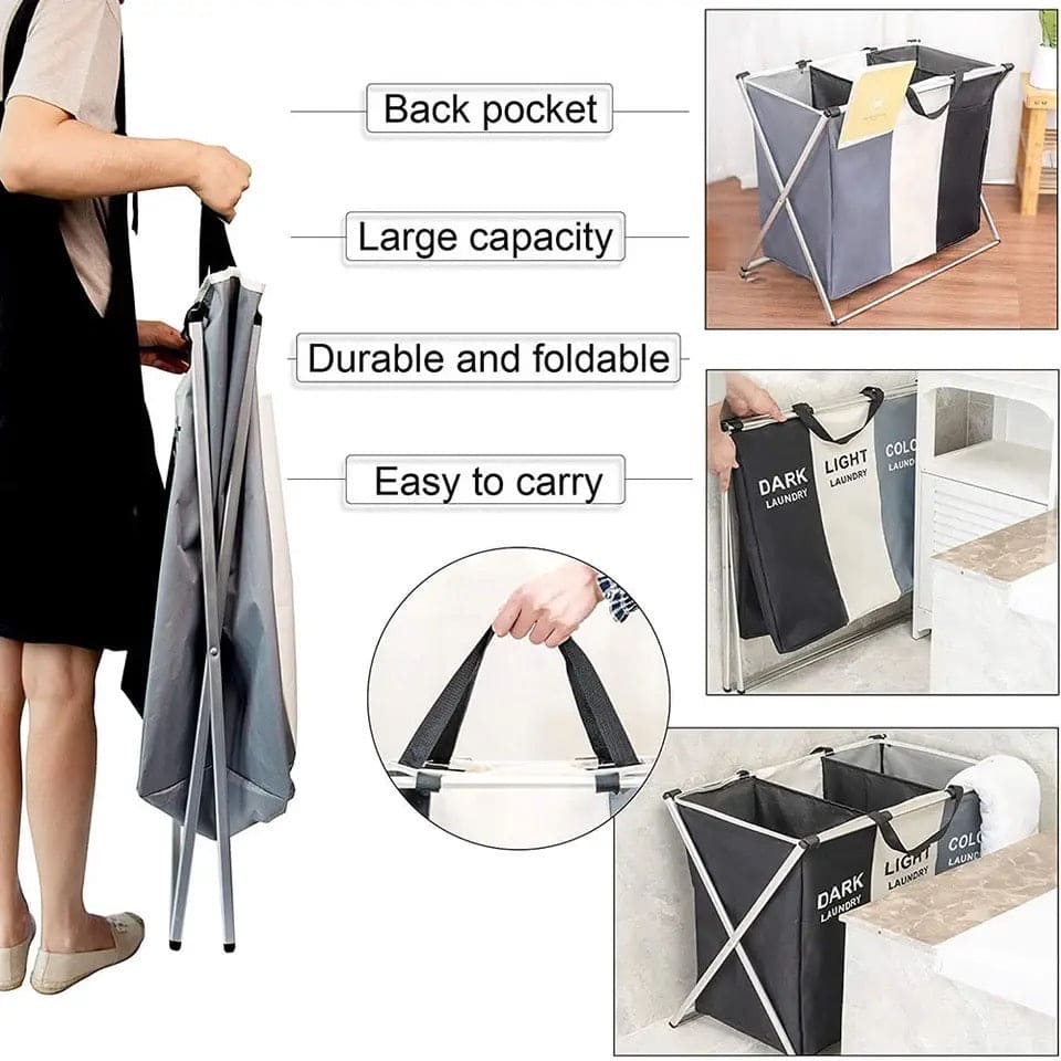 2/3 Portion Laundry Basket – Stylish & Space-Saving Solution for Organized Laundry