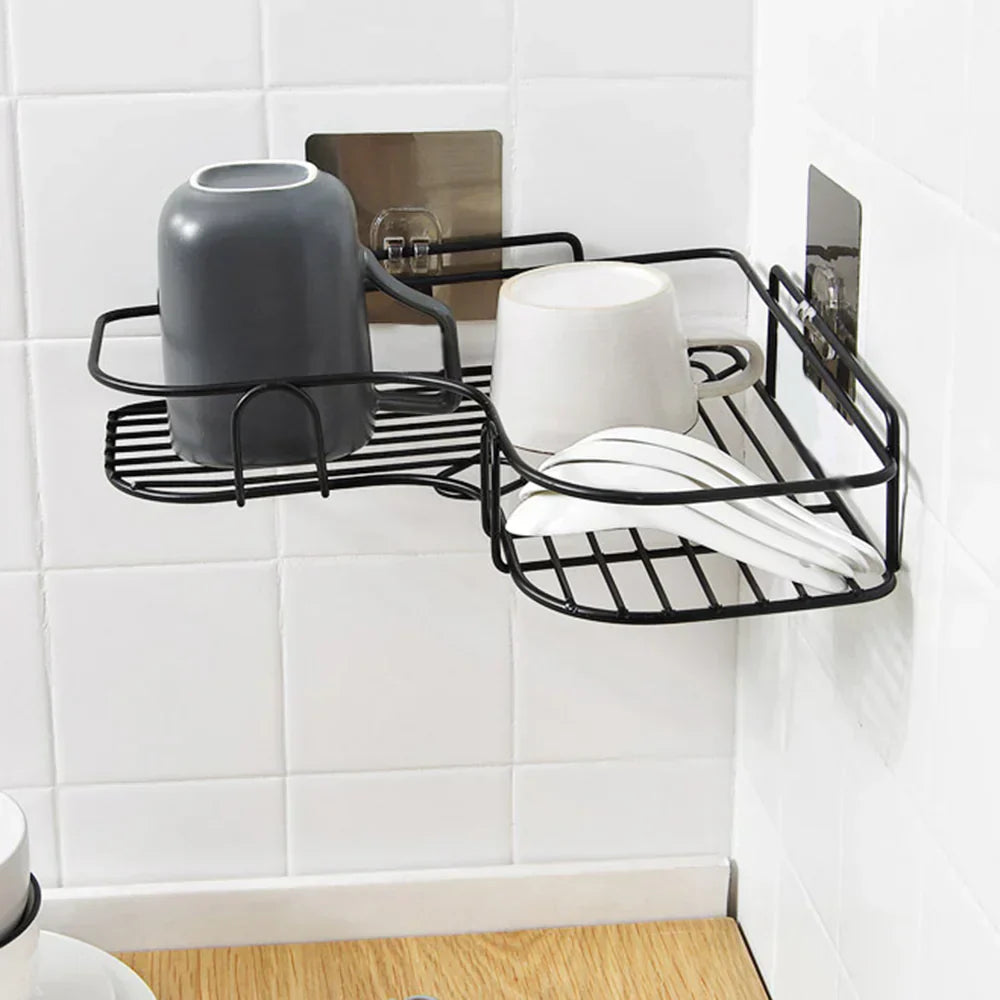 Bathroom Corner Rack Self Adhesive