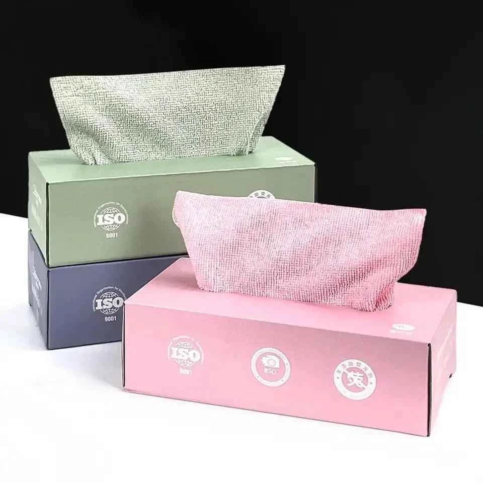 Reusable Microfiber Kitchen Cleaning Towels - Absorbent Dishcloths - Pack of 20 Pcs