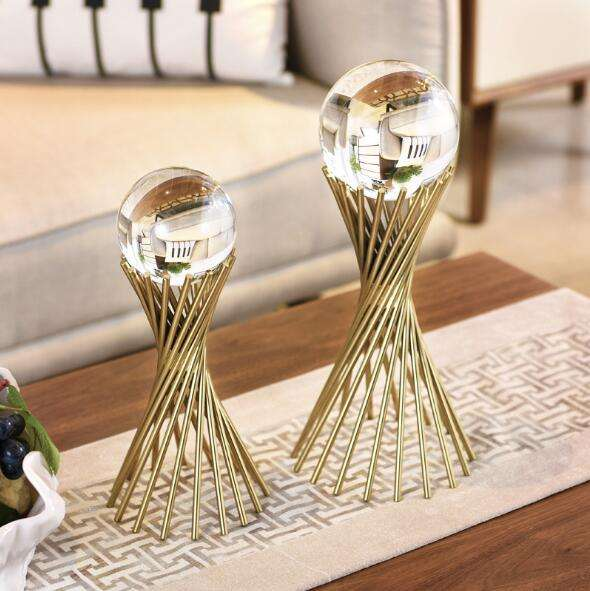 Golden Twisted Crystal Sphere