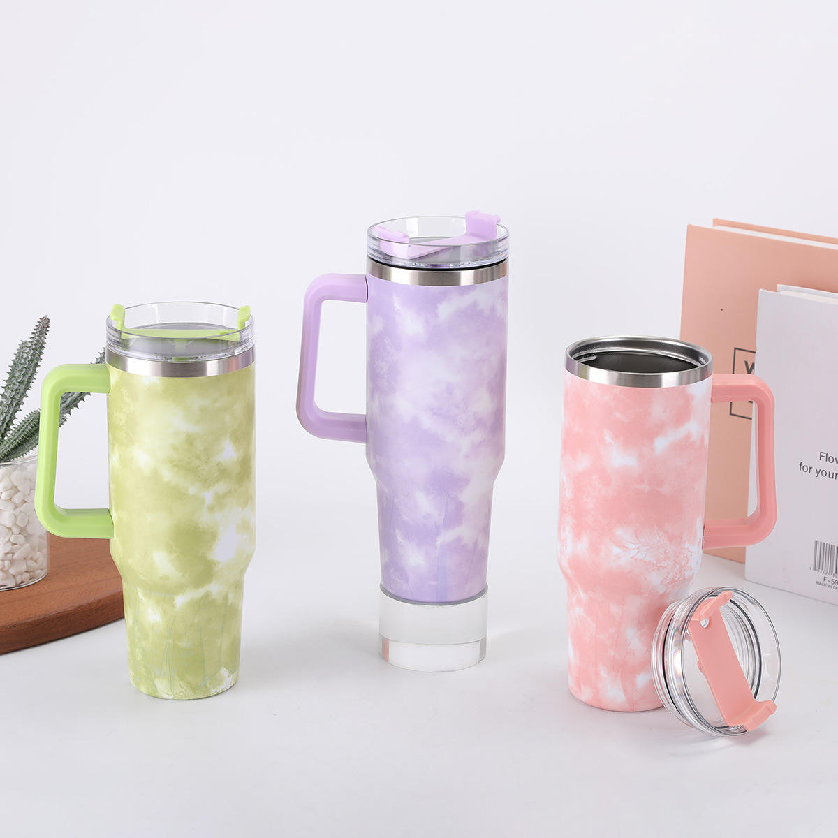 Tie and Dye Quencher Tumbler 40oz | H2.O FlowState Travel Mug