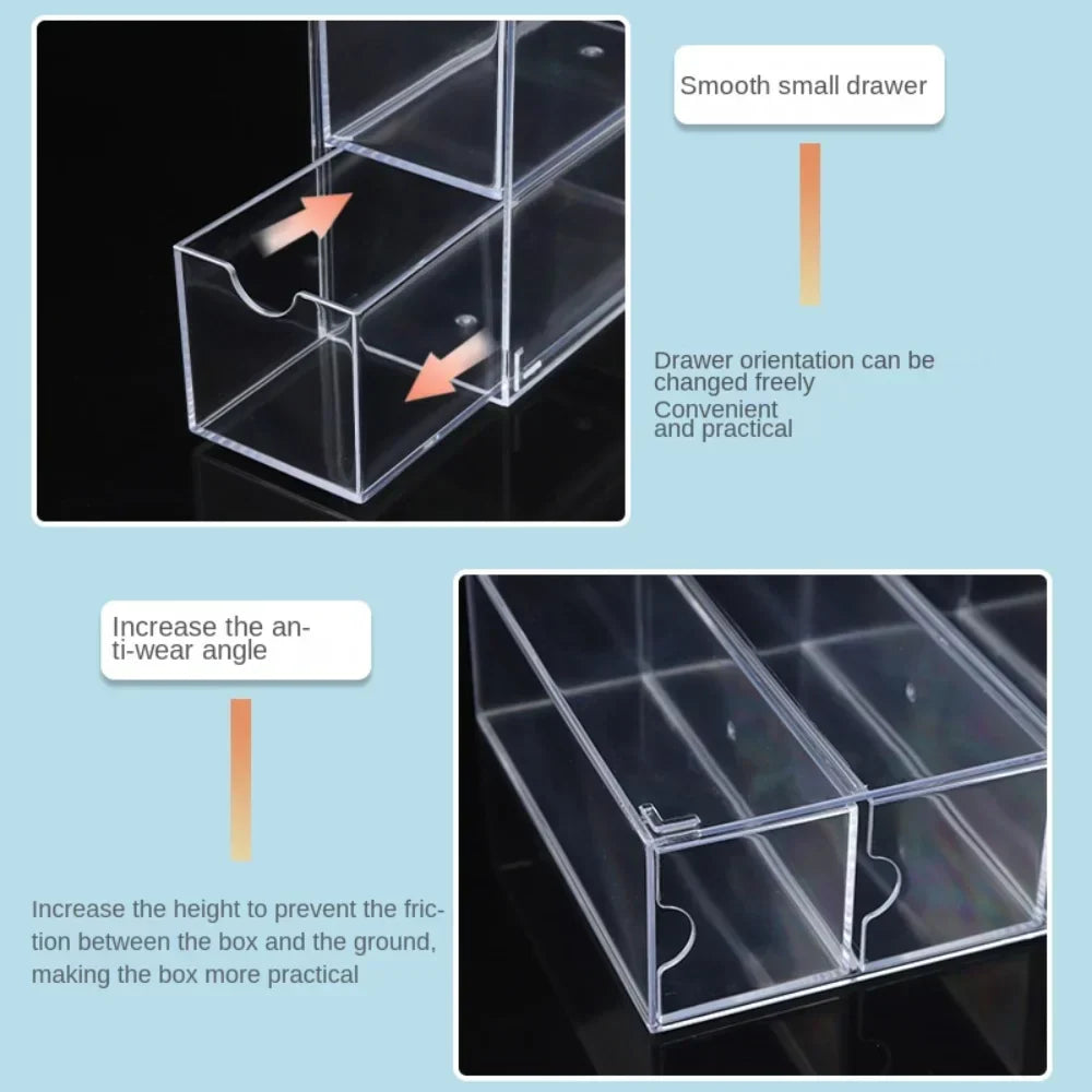 4 Layer Acrylic Sunglasses Storage Box – Transparent Organizer Case