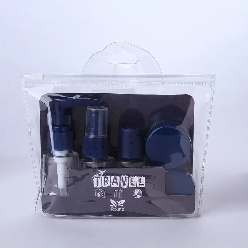 5PCS Travel Mini Cosmetic Cream Pot Set – Transparent Containers (Random Color)