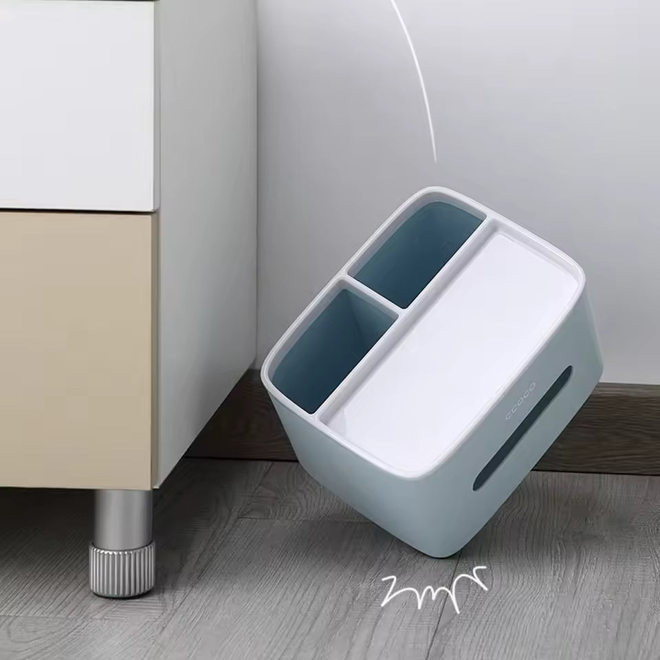 Nordic Style Tissue Box – Waterproof 2-Compartment Holder