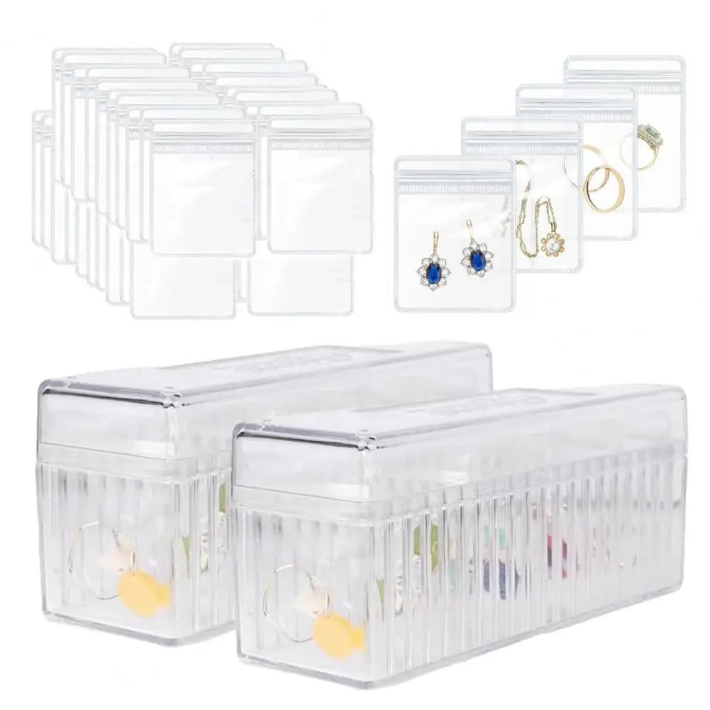 20 Pcs Transparent Jewelry Storage Bags