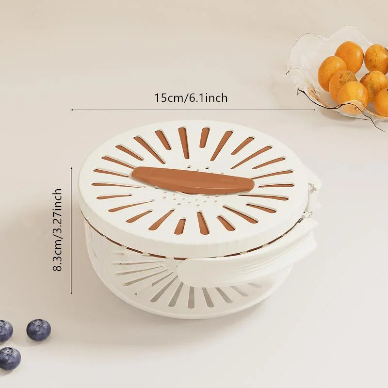 Fruit Drain Basket Strainer – Multi-Purpose Washing Bowl