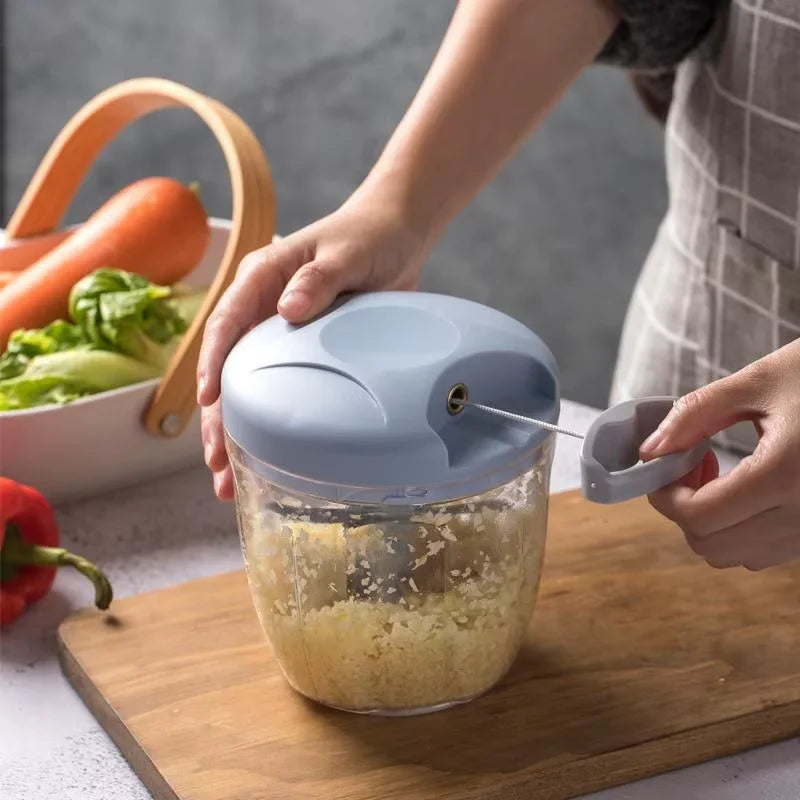 Spin Blade Chopper – Manual Vegetable Cutter