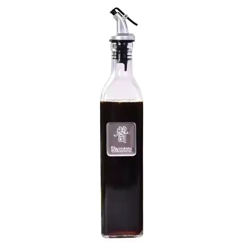 250ml Glass Olive Oil Bottle – Leakproof Press Cruet