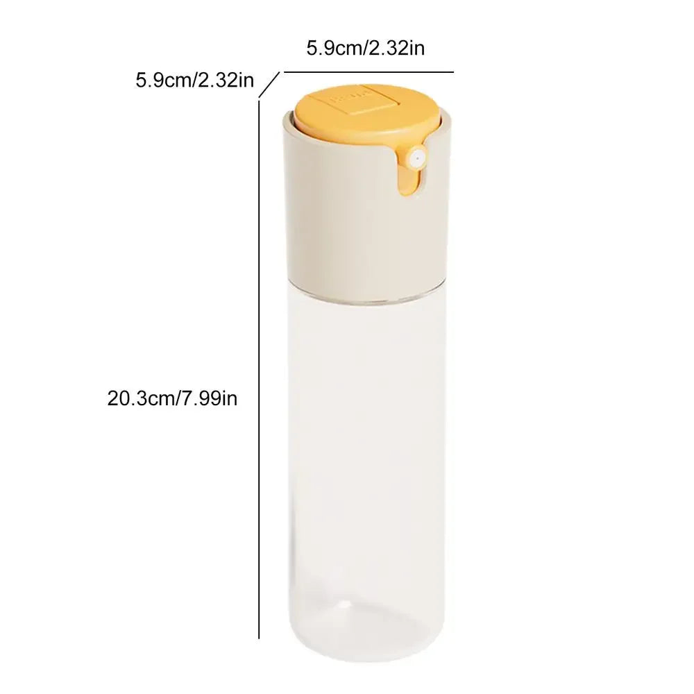 2 in 1 Oil Spray Bottle – Dual Glass Dispenser for Kitchen Use