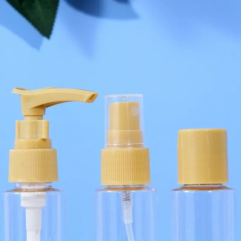 5PCS Travel Mini Cosmetic Cream Pot Set – Transparent Containers (Random Color)