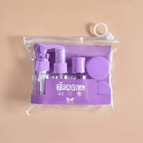 5PCS Travel Mini Cosmetic Cream Pot Set – Transparent Containers (Random Color)