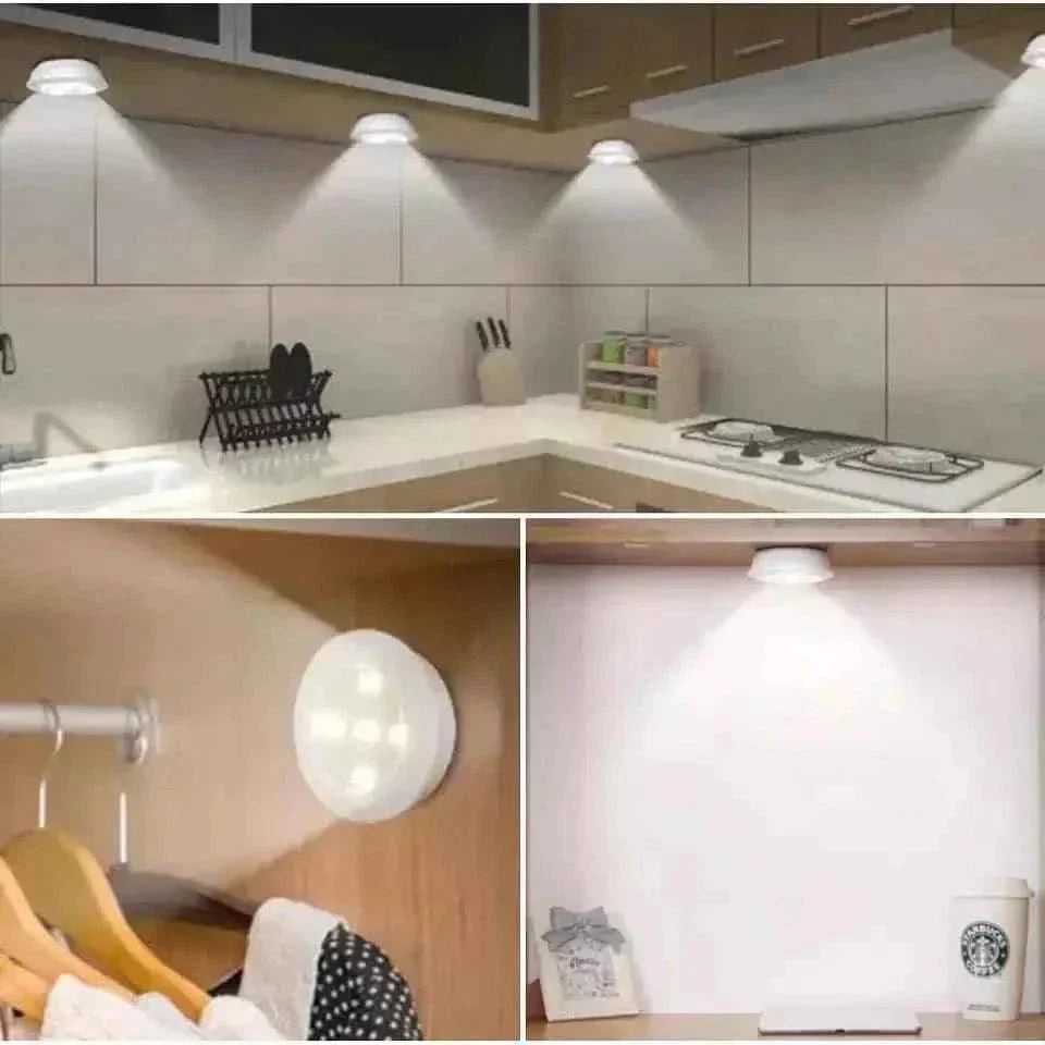 Pack of 3 Wireless LED Night Lights with Remote Control - Ultra-Bright