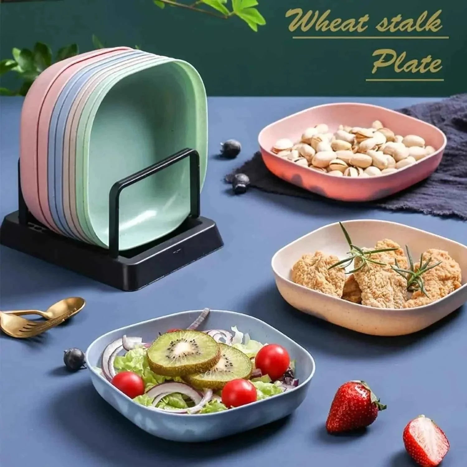 10Pcs Spit Bone Dish Set – Multi-Function Food Grade Plastic Plates