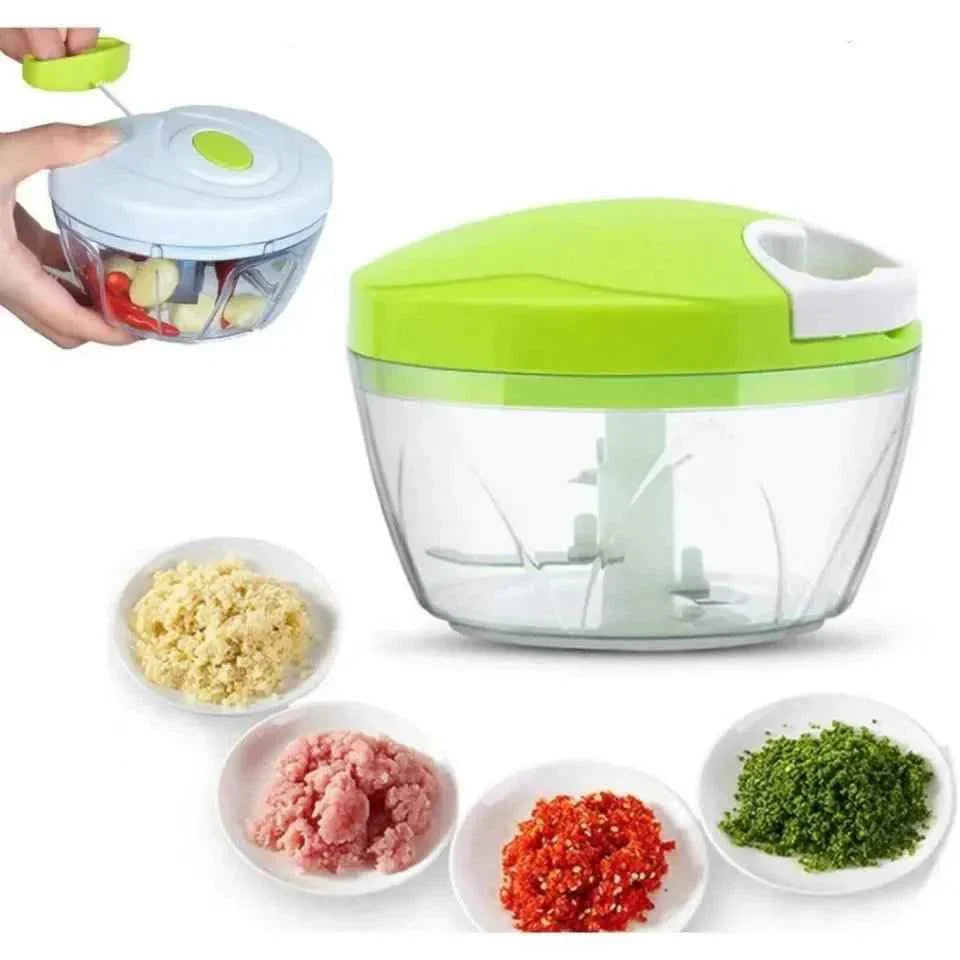 3 Blades Manual Cutter for Effortless Vegetable and Fruit Slicing