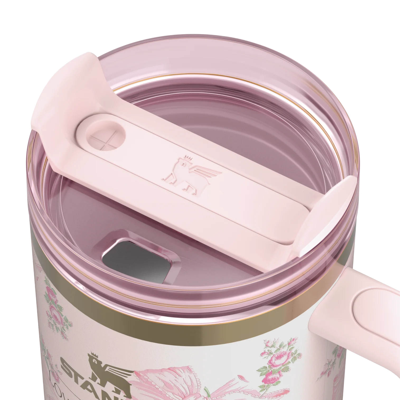 The Stanley X LoveShackFancy Holiday Quencher | 40oz – Rosa Beaux Pink | Premium Box Pack
