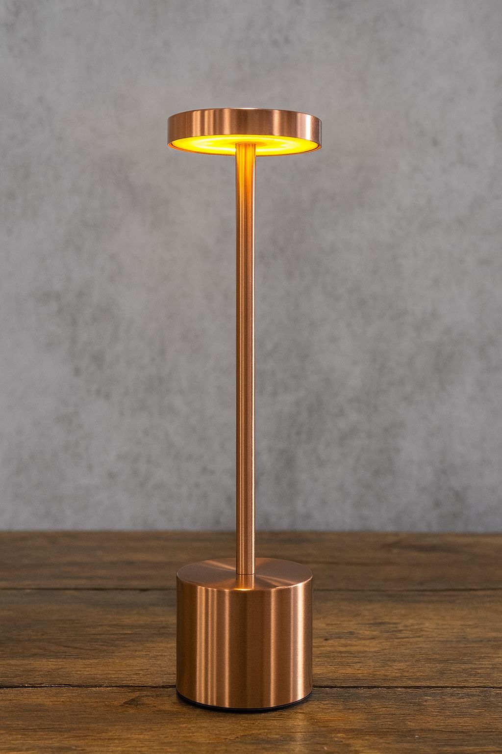 USB Rechargeable LED Night Light Desk Lamp – Portable Metal Table Lamp with Touch Sensor