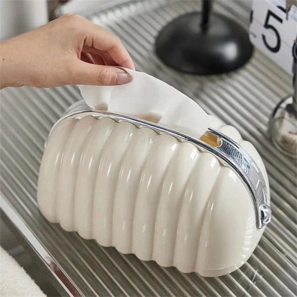 Cute Bow Design Tissue Box – Creative Shell Tissue Box