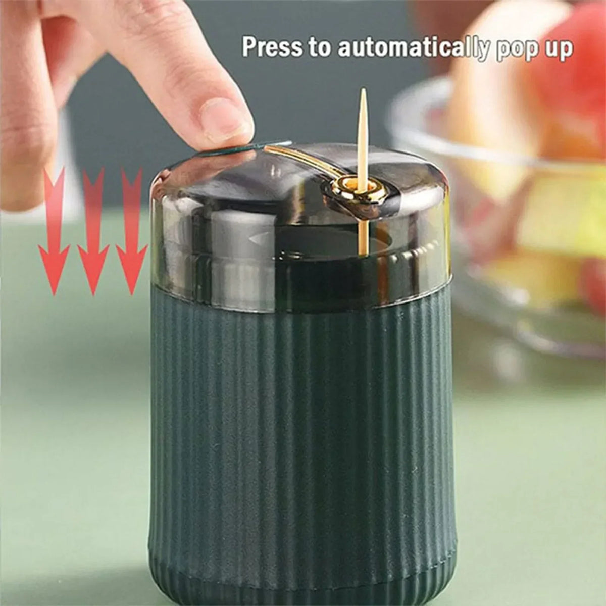 Automatic Toothpick Dispenser Pop-Up Holder