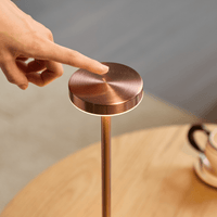 USB Rechargeable LED Night Light Desk Lamp – Portable Metal Table Lamp with Touch Sensor