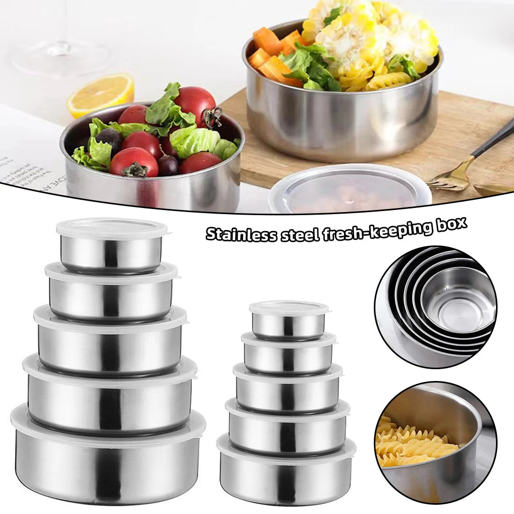 Stainless Steel Bowl Set - 5 pcs