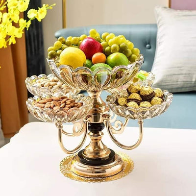 Rotating Acrylic Dry Fruit Rack