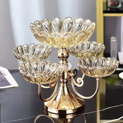 Rotating Acrylic Dry Fruit Rack