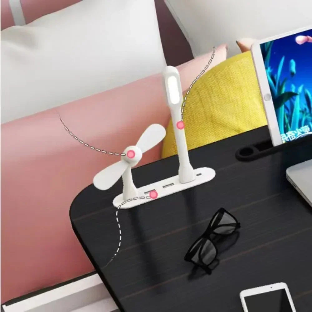 Foldable Laptop Desk with Cup Holder & Phone Stand
