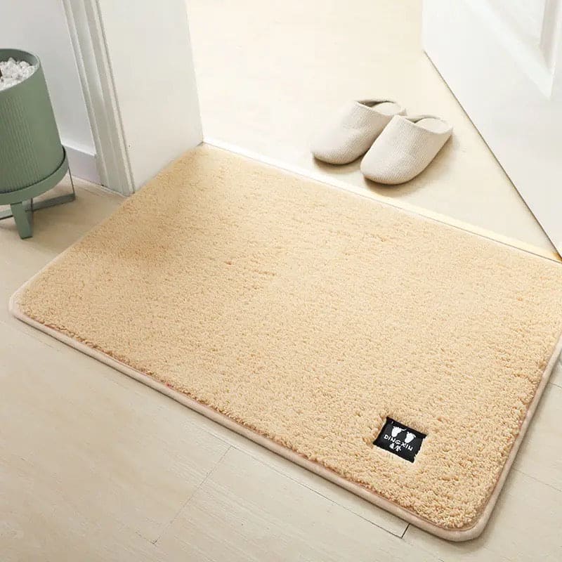 Fluffy Bathroom Mat, Non Slip Plush Carpet Bath Mat, Soft Comfortable Water Absorbent Mat, Bathroom Kitchen Floor Mat, Door Entrance Soft Mat, Thick Shaggy Shower Rug Mat, Plush Microfiber Rugs, Washable Quick Dry Bath Rugs, Anti Skid Bathroom Shower Mat