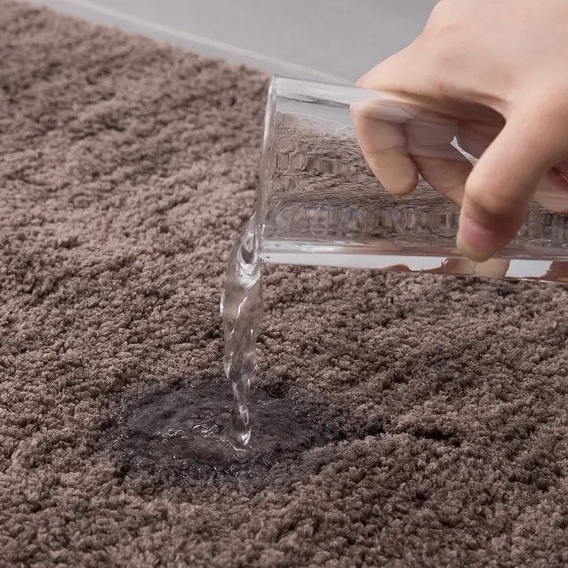 Fluffy Bathroom Mat, Non Slip Plush Carpet Bath Mat, Soft Comfortable Water Absorbent Mat, Bathroom Kitchen Floor Mat, Door Entrance Soft Mat, Thick Shaggy Shower Rug Mat, Plush Microfiber Rugs, Washable Quick Dry Bath Rugs, Anti Skid Bathroom Shower Mat