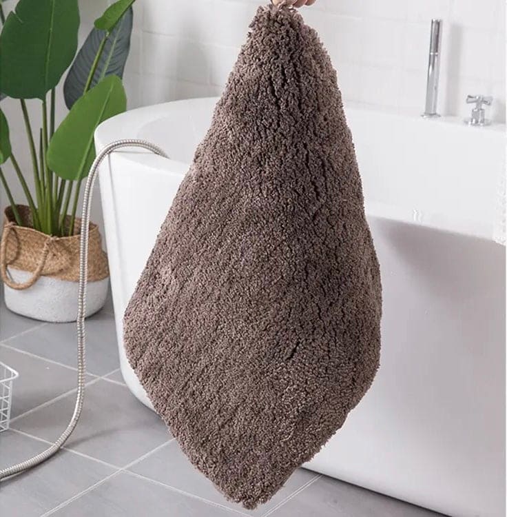 Fluffy Bathroom Mat, Non Slip Plush Carpet Bath Mat, Soft Comfortable Water Absorbent Mat, Bathroom Kitchen Floor Mat, Door Entrance Soft Mat, Thick Shaggy Shower Rug Mat, Plush Microfiber Rugs, Washable Quick Dry Bath Rugs, Anti Skid Bathroom Shower Mat