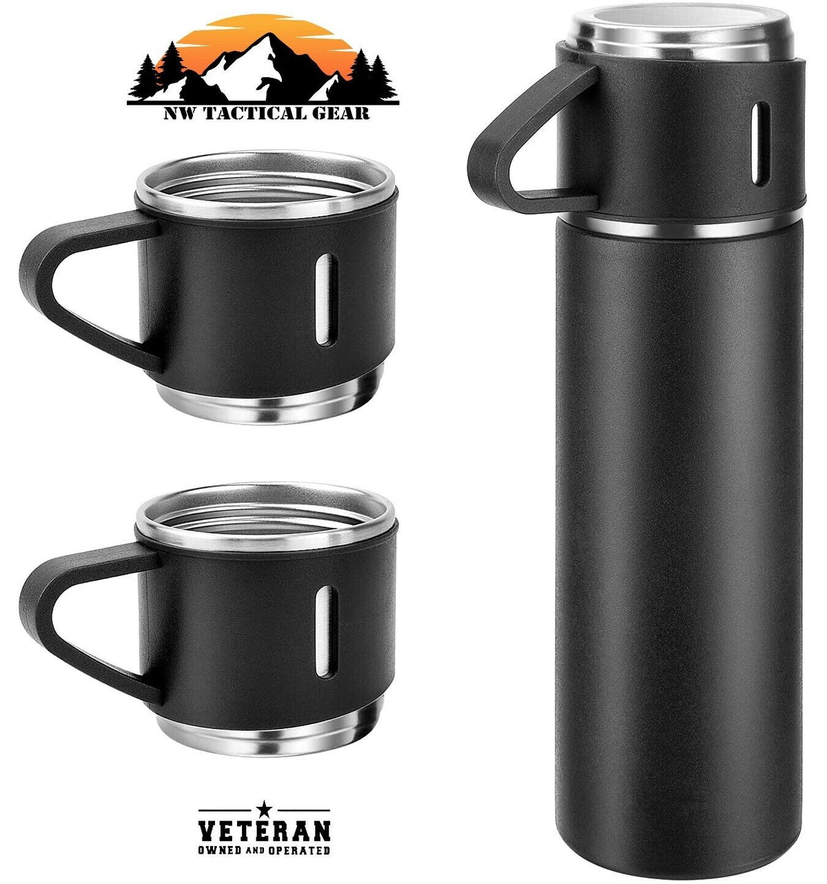 Vacuum Flask Set Stainless Steel Drinking Metal Water Bottle Gift High Quality Vacuum Flask Bottle - 500ml