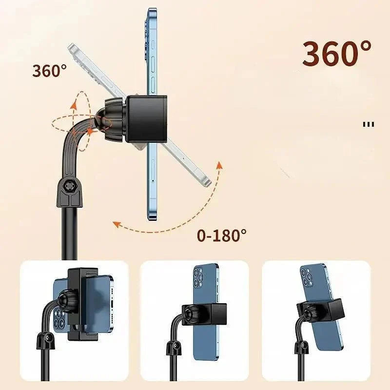 Telescopic Mobile Holder, Live Selfie Mobile Phone Holder, Portable Mini Tripod Stand, Universal Mobile Phone Holder Clip, Multifunctional Retractable Mobile Bracket Holder, Adjustable Bracket Phone Holder