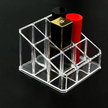 Lipstick Display Stand Holder, Acrylic Lipstick Storage Box, Acrylic Makeup Organizer, Desktop Lipstick Display Storage Box, Cosmetic Nail Polish Storage Rack, Desktop Dressing Table for Lip Glaze Brushes Bottles