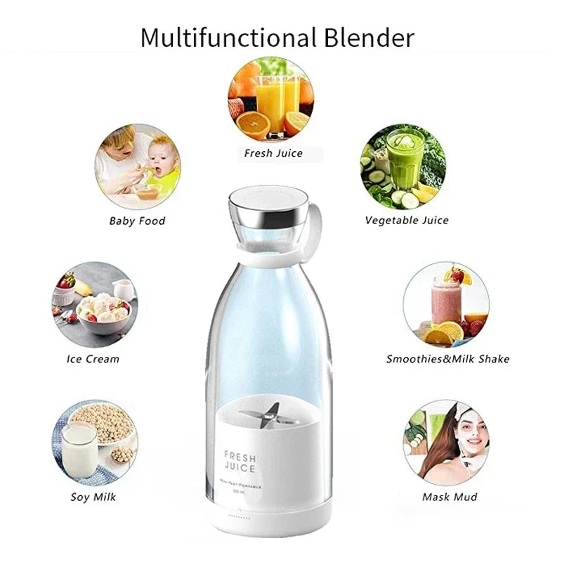 Portable Electric Juicer Blender - Compact & Stylish