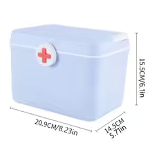 Portable Medicine Chest with Handle - Multi Color